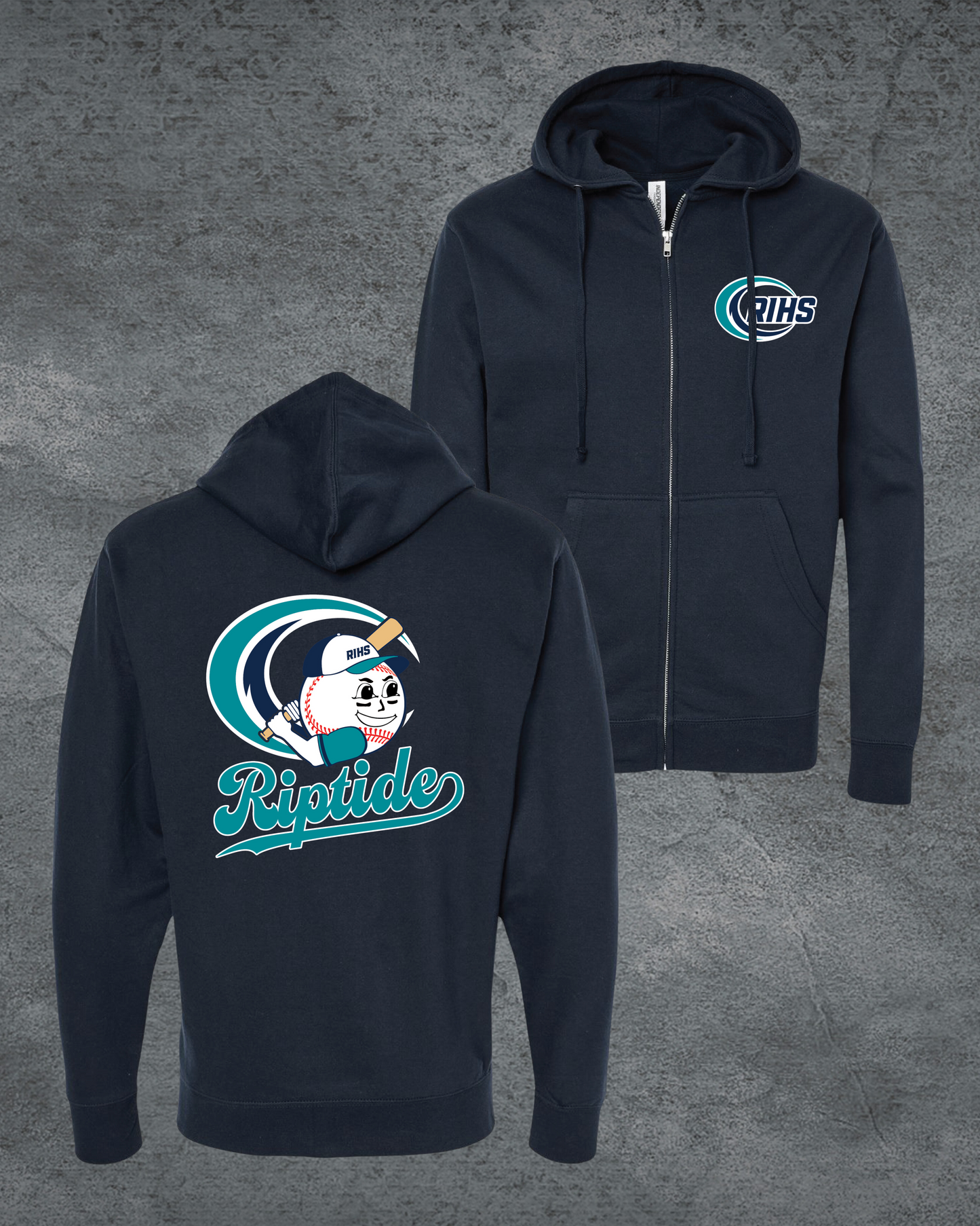Baseball 4 Zip Up Hoodie