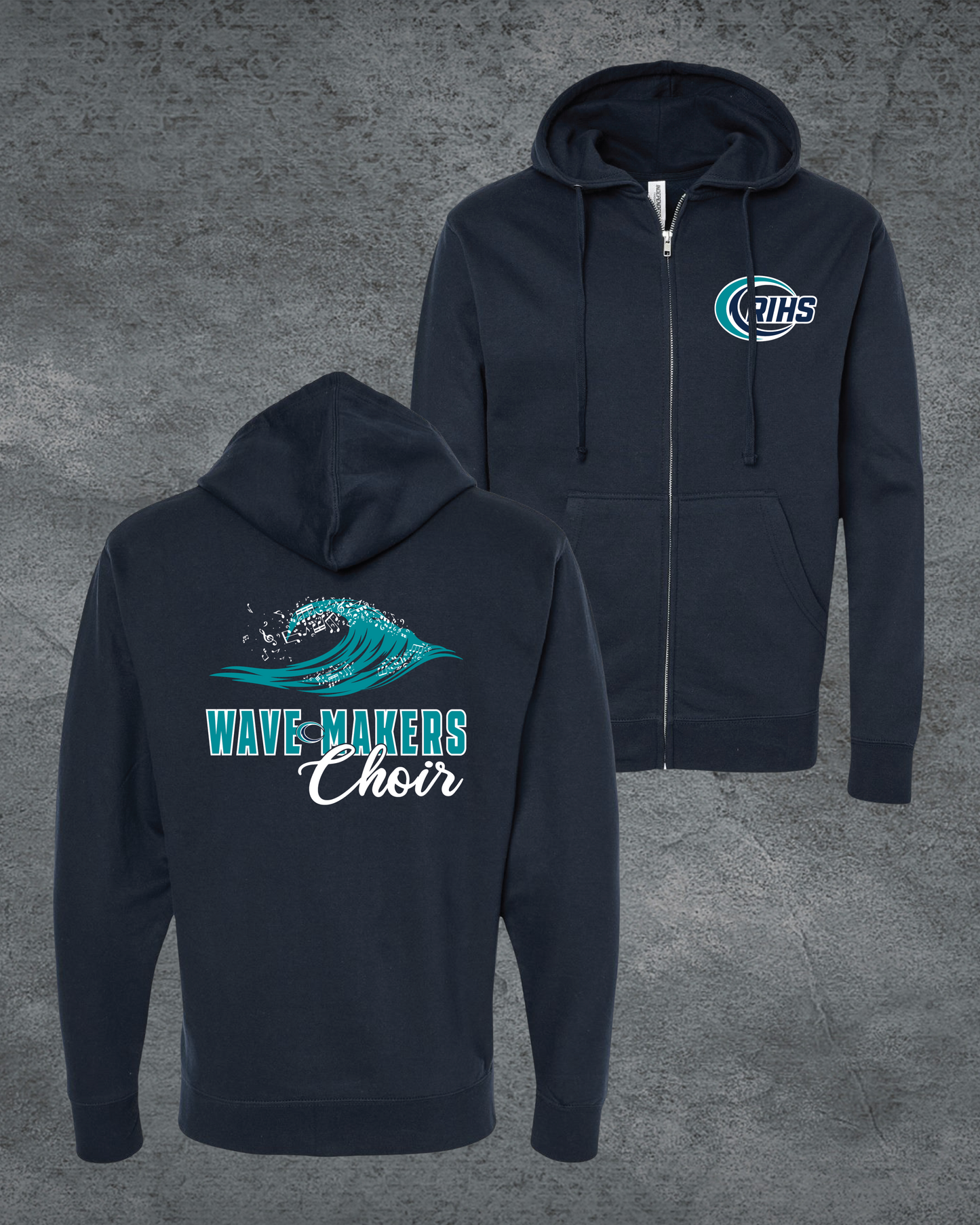 Wave Makers Zip Up Hoodie