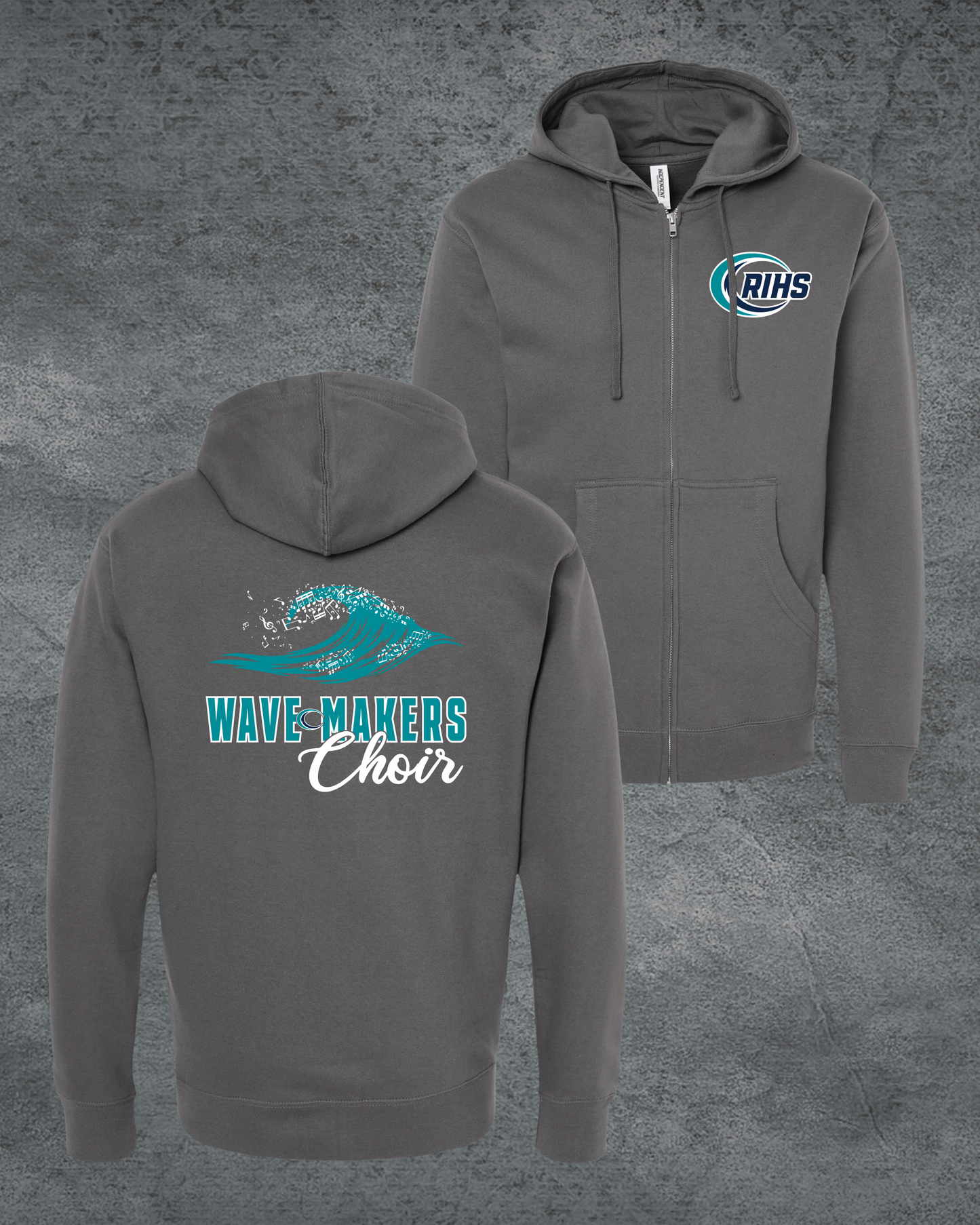 Wave Makers Zip Up Hoodie