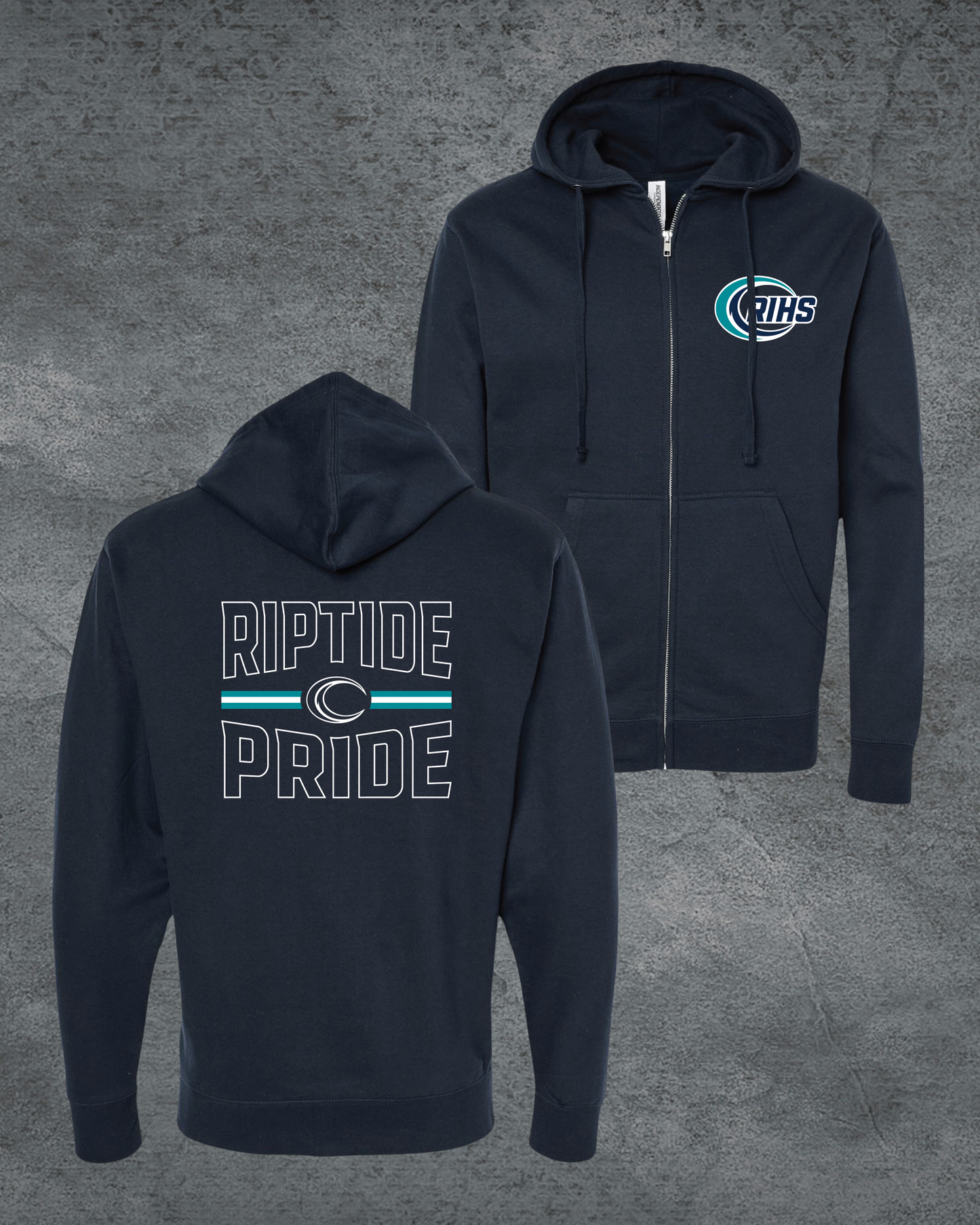 Riptide Pride Zip Up Hoodie