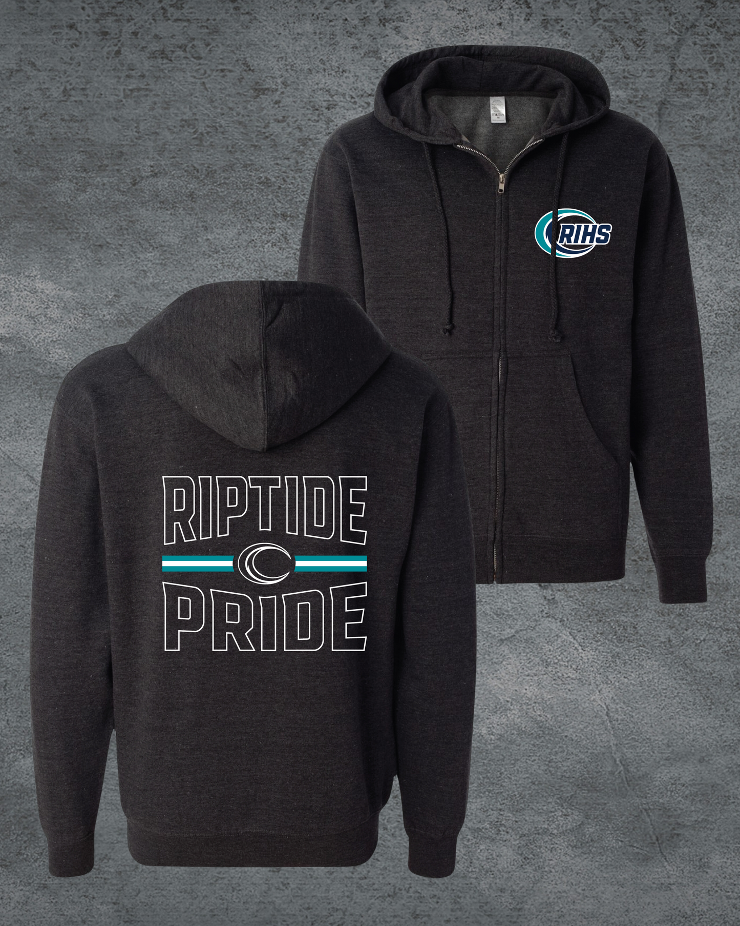 Riptide Pride Zip Up Hoodie