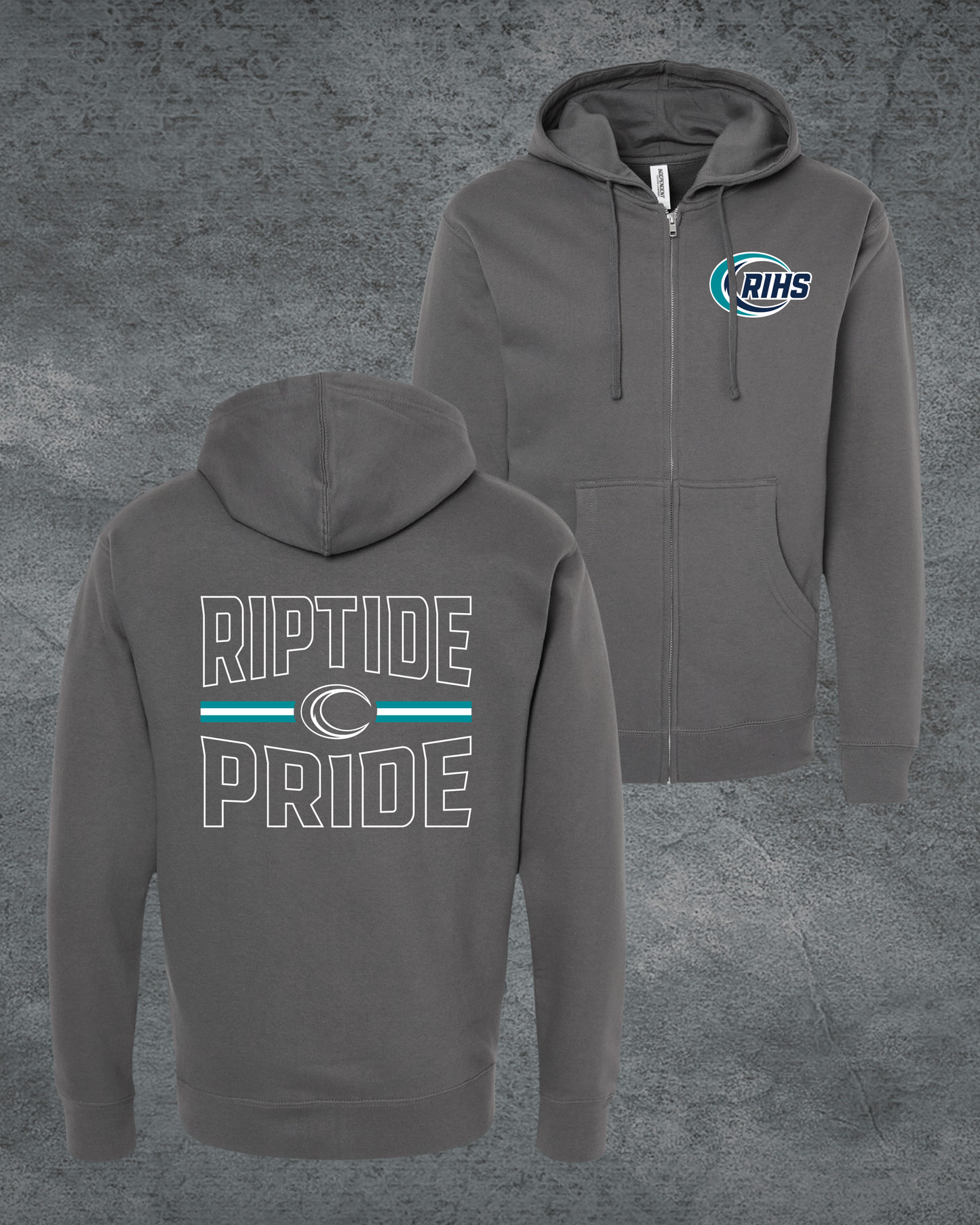 Riptide Pride Zip Up Hoodie
